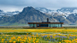 Glass House Surrounded by a Beautiful Landscape AI Artwork 5