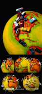 地球飞机汽车卡通环保高清图片设计背景
