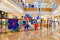 3D Advertising  banner beijing celebration china installation mall takeover vector