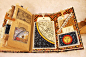 Galileo I (One) - Junk Journal, Tea Dyed Journal, Multi Media Journal, Handstitched Journal, Keepsake Journal, Art Journal : A video flip through of this journal can be found here: https://youtu.be/v4CP0qVsoPM  Galileo I (One), with a vintage astronomy th
