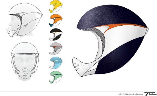托哥：仿生学高山赛车头盔由Coroflo...