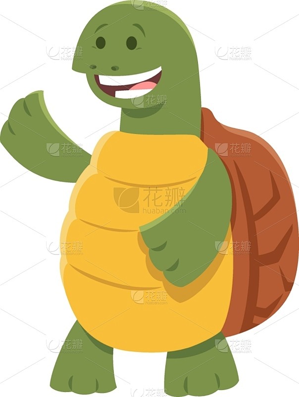可爱的,漫画书,龟,动物,性格,海龟,童话故事,虚拟角色,贝壳,爬行纲