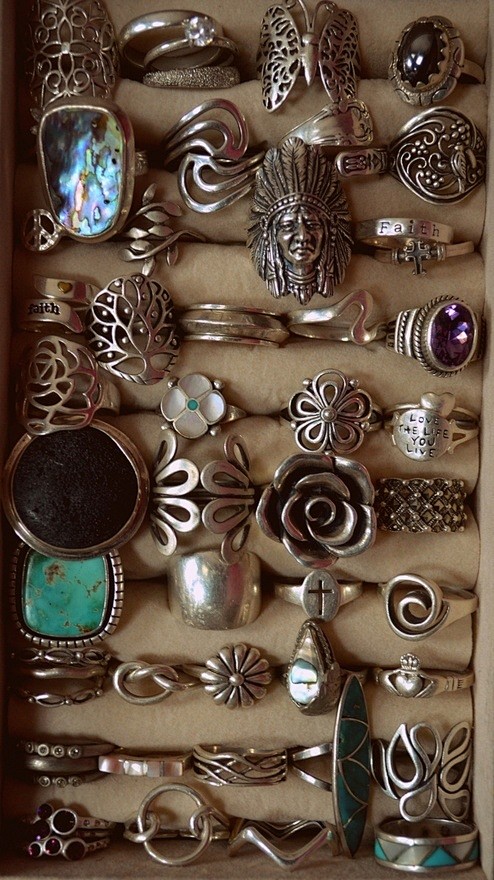 vintage boho rings! ...