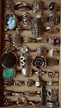 vintage boho rings! Can I have them all, please? :); They are very cool, the link to them is bad however, sad, O well~RP~