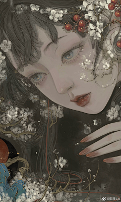 粥周花采集到插画1