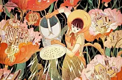 《中国古代神话二》发行公告,设计者：倪传婧_插画