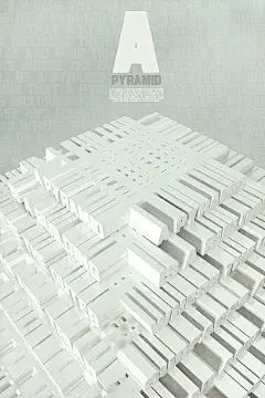 金字塔式海报排版