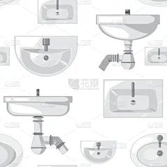 绘画插图,矢量,管道工,式样,背景幕,四方连续纹样,白色背景,接力赛,水槽,壁纸