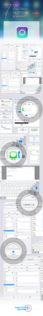 iOS 7 iPad Retina GUI PSD Kit on Behance