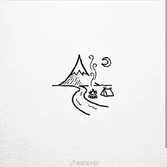 David_rollyn笔下简单的黑白风景小画~
#小清新插画##每天画画##画画# ​