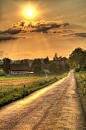 Sunset in Hellberg, Switzerland