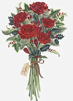 彩绘玫瑰花束免抠素材_元小素 https://iipng.com 一束鲜花 卡通手绘 玫瑰 花卉 花束