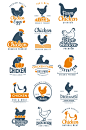 鸡肉蛋类鸡厂LOGO元素-众图网