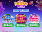 Map icons for Huuuge Bingo Saga