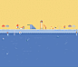 Google Calendar : Monthly header illustrations for Google's new Calendar app.