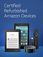 Shop Certified Refurbished Amazon Devcies: Work and look like new.