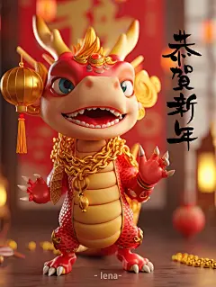 13 张 Midjourney 龙年壁纸，炫酷龙宝祝大家新年快乐(附咒语)