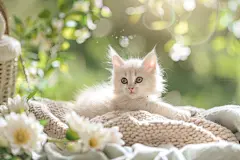 傲娇的慵懒小猫图片