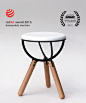 Illusive Stool : The Illusive Stool is inspired by the strange world of quantum mechanics and the illusive nature of subatomic particles.