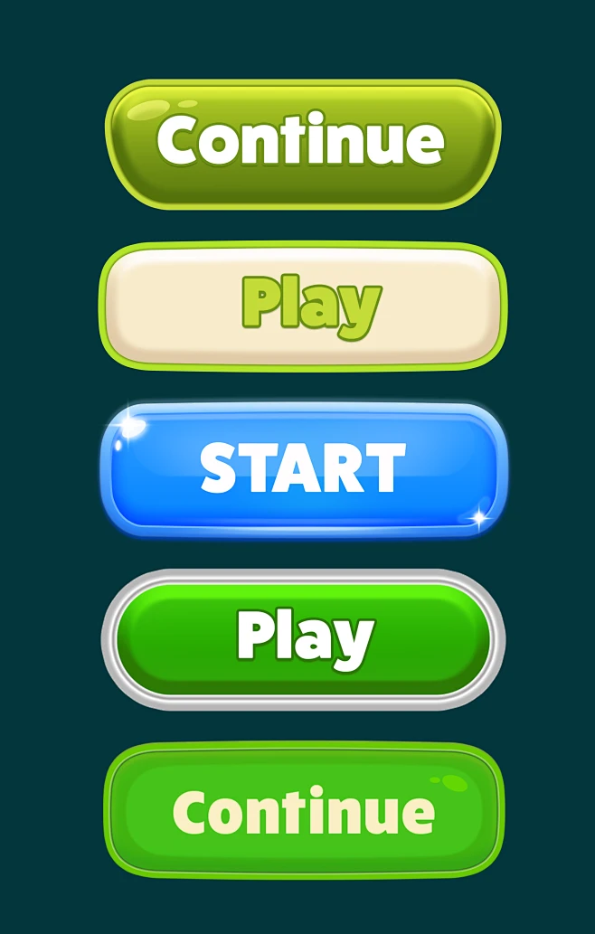 Game Button Design-花瓣网