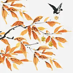 手绘秋叶高清素材 冬季来临 卡通动物 宣传海报 树叶枯黄 水彩树叶 装饰图 免抠png 设计图片 免费下载