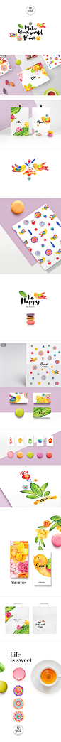 Life is sweet马卡龙品牌和包装设计 | Soni 设计圈 展示 设计时代网-Powered by thinkdo3 #Logo#