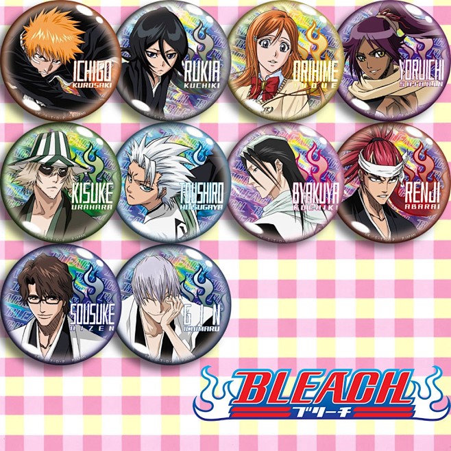 Bleach死神 动漫徽章58mm 二次元创意周边吧唧定制黑崎一护挂件画