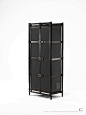 Contemporary wardrobe / metal / with hinged door / recycled - DS10 - Karpenter