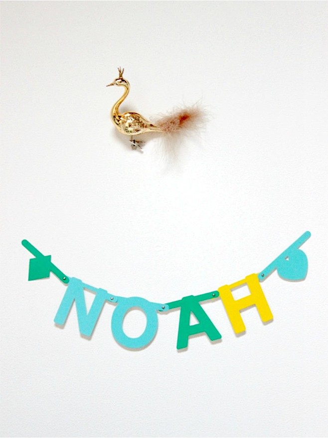 DIY word banner 데