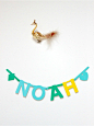 DIY word banner 데