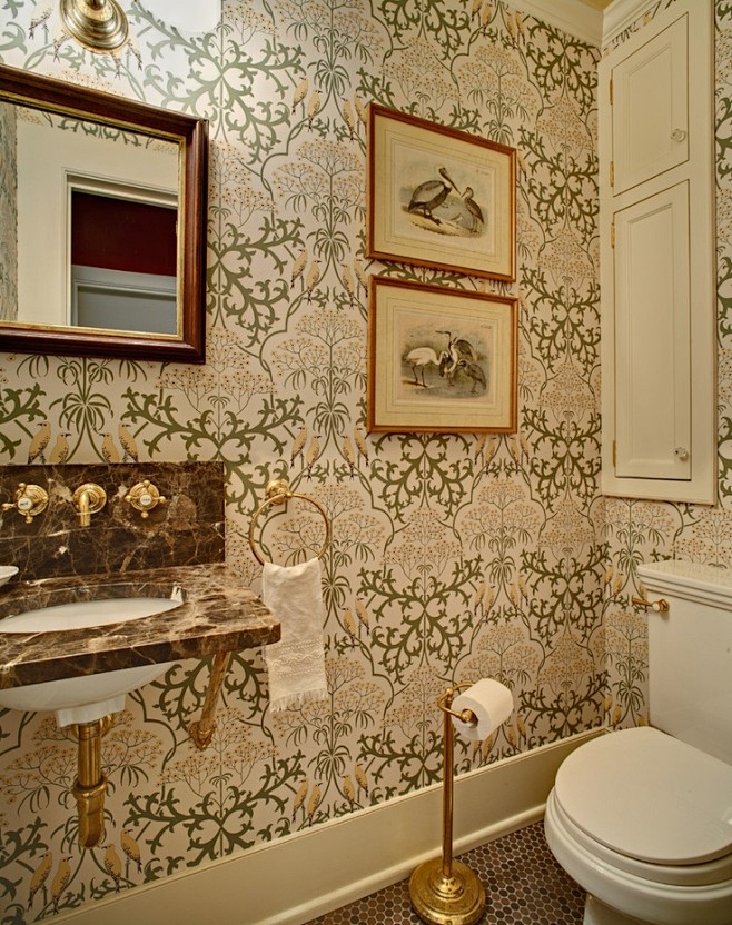 Charming powder room