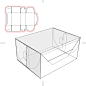 Template for cutting boxes 809 [转换].ai
创意包装设计展开图eps/cdr矢量刀模板产品礼盒纸盒