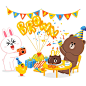 960LINE_brown_cony_sally_birthday_image.jpg (1080×1080)