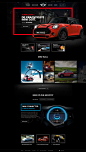 MINI homepage concept : I'm a big MINI fan and i drive one too :) Their brand is awesome and I love the identity with the big rectangles and cool photography. Really easy to work with. I did this concept in my spare time, had a blast :) 