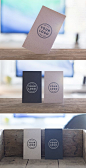 Standing Business Cards Mockups Free@北坤人素材
