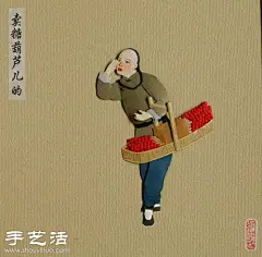 以老北京“吆喝”为题材DIY的纸雕作品(3)