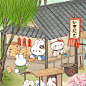 原创国风治愈系插画！9 幅清明上河兔来袭！