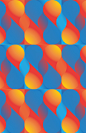 Giallo, blu e rosso : Geometric designs for different projects.