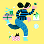 Character design  Christmas digital illustration Diversity Holiday ILLUSTRATION  portrait Shopping winter xmas