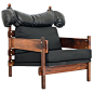 Sergio Rodrigues "Tonico" Lounge Chair in Brazilian Rosewood, Brazil, 1960s For Sale