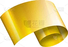 黄金,缎带,白色背景,纺织品,风,模板,疤,标签,写实