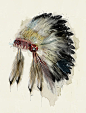 the-native-headdress-bri-b 进口装饰画画芯高清图片
