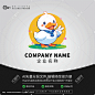 柯尔鸭子卡通动物LOGO