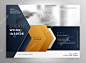 Abstract professional brochure design template Free Vector