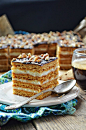 Honey Cake with Creamy Semolina (Stefanka)