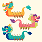 Free vector dragon boat collection