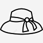 女人的帽子图标 页面网页 平面电商 创意素材
