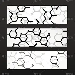旗帜与六方分子结构的DNA