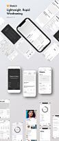 Wireframe Kits : The purpose of this prototype is to help you make rapid wireframes and flows for your applications. Specifically targetted for the iOS, it includes native structures and components that adhere to best practises according to the Human Inte