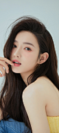长发气质美女模特全屏手机壁纸